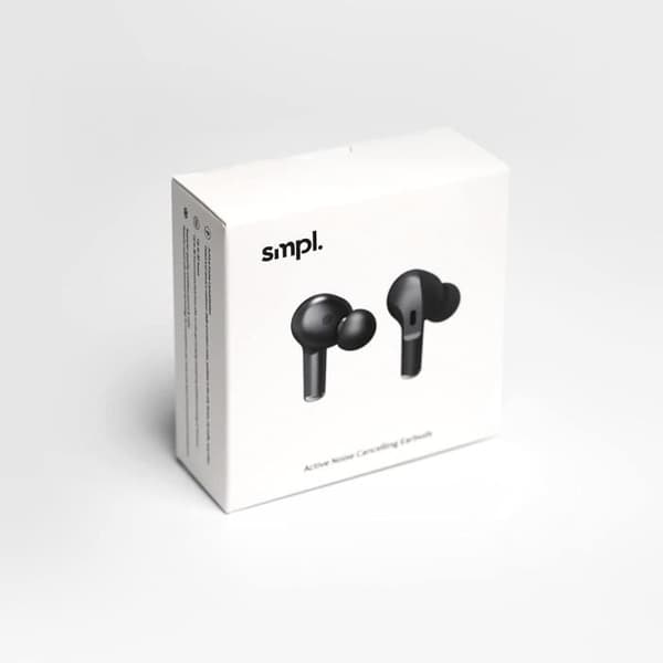 In-ear hörlurar - SMPL - ANC - Bluetooth 5.0 - Svart - Batteritid 24h