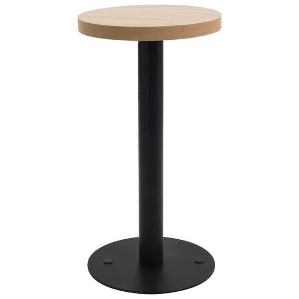 vidaXL Bistrobord Ljusbrun 40 cm MDF