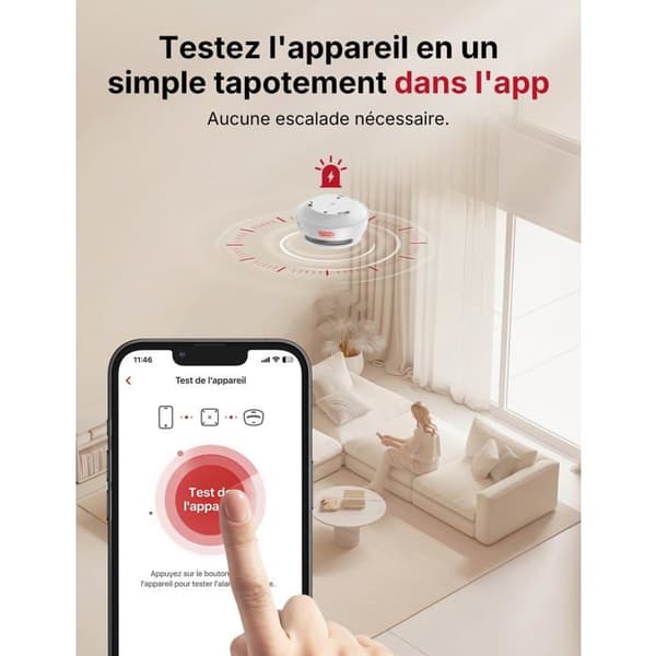 X-Sense XS01-M Wi-Fi Interconnected Röksensor Set av 6