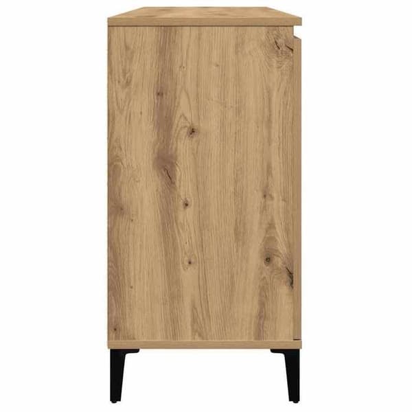 vidaXL Buffé ek hantverk 102x35x70 cm ingenjörsträ 856487