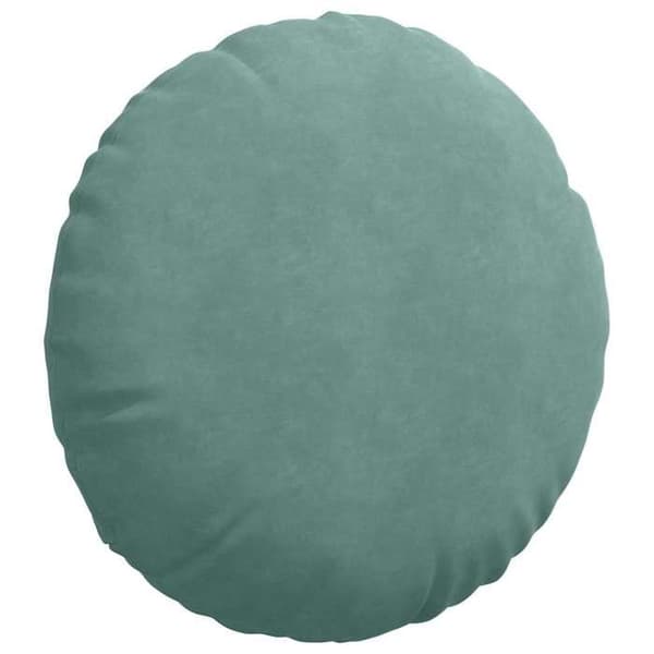 vidaXL Sittkuddar 2 st Grön Hav Ø60 x 21 cm Sammet 42014221