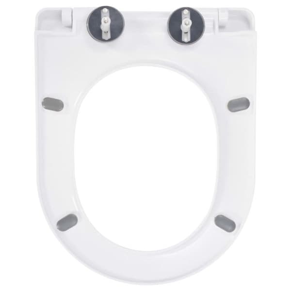 vidaXL Soft Close Toalettsits Quick Release Vit