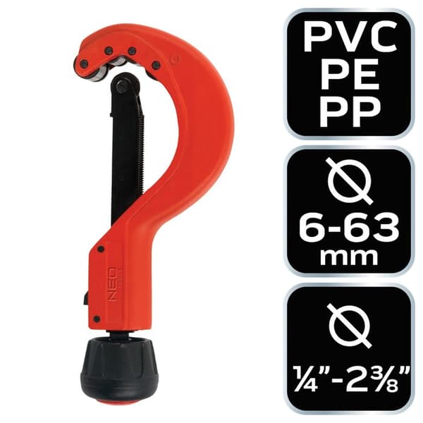 Plaströrsklippare 6-63 mm