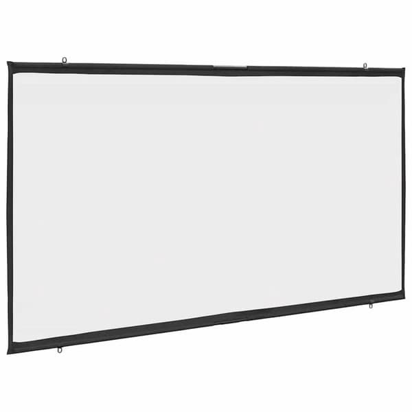 Väggmonterad projektionsduk - vidaXL - 84'' (16:9) - Matt vit - Polyester - 190x115 cm - Väggmontering - Diagonal 84''