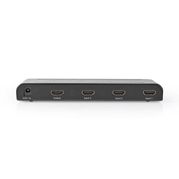 HDMI-switch - Nedis - VSWI3473AT - 3 portar - 4K@60Hz - Fjärrkontroll - Metall