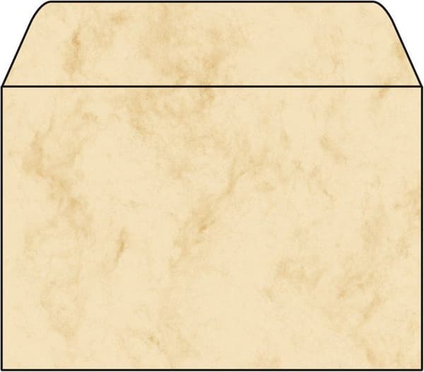 SIGEL Kuvert marmorbeige mönster C6 (11,4 x 16,2 cm) - Pack om 25