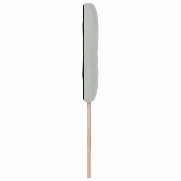 vidaXL Sänggavel Ljusgrå 100 cm Sammet 42007144
