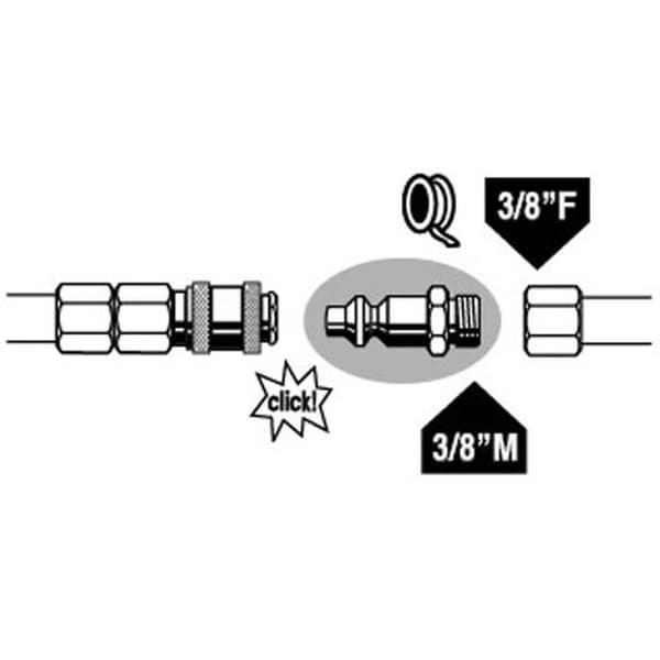 MECAFER Snabbinsats 3/8"M