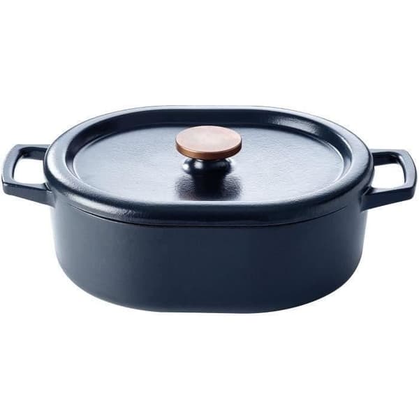 BEKA Gjutjärnsform + lock 31 cm - 5,5 L - Svart