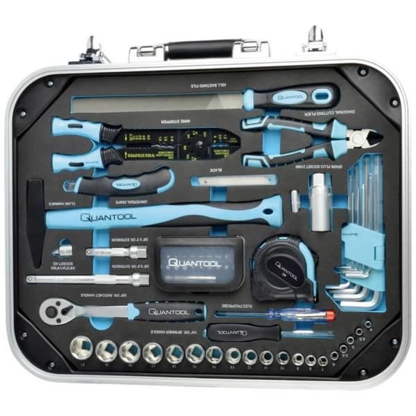 BRÜDER MANNESMANN QUANTOOL Q25100 verktygsset - 110 delar - Vit