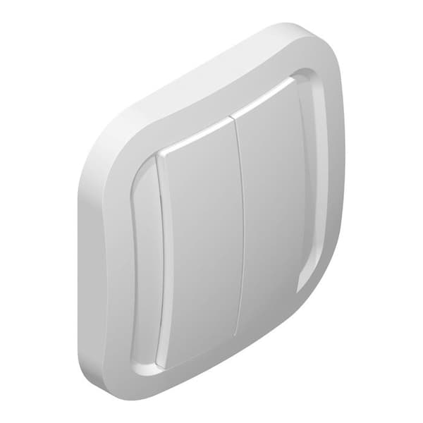 Trådlös Väggbrytare - NODON - Zigbee - 2 Knappar - Vit - Inomhus
