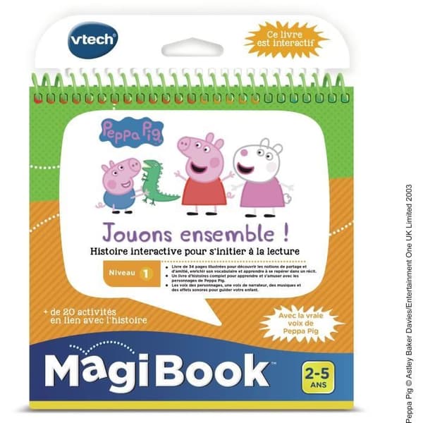 Magibook Interactive Book - Peppa Pig - Nivå 1 - VTECH