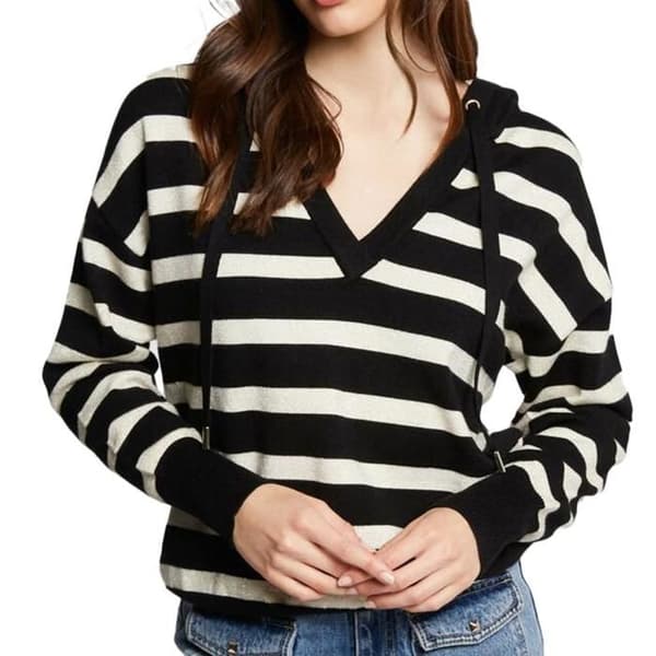 Pull Noir Femme Morgan Pull Col V 241-MBALLON-NIV