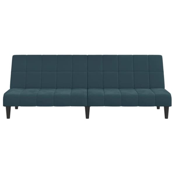 vidaXL 2-sits bäddsoffa sammetsblå 375840