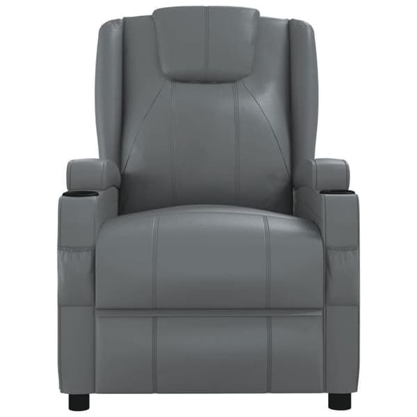 vidaXL Massagefåtölj Antracit Similskinn 342715