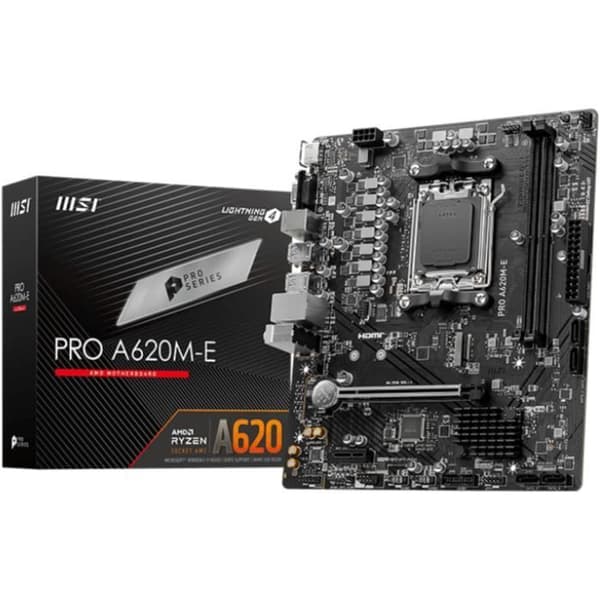Moderkort - MSI - PRO A620M-E - AM5 - DDR5 - 96 GB max