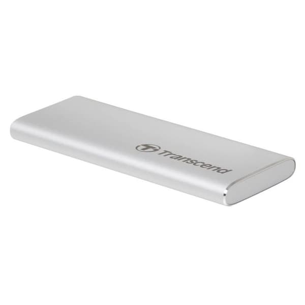 Extern SSD-hårddisk - TRANSCEND - ESD260C - 1 To - USB 3.1 Gen 2 - Silver