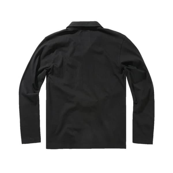 Svart långärmad Willis jersey polo - Brandit