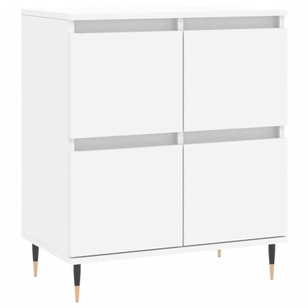 vidaXL Skänk Vit 60x35x70 cm Konstruerat trä 831204