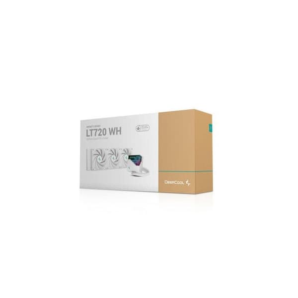 DEEPCOOL - LT720 - Vattenkylning AIO - Fläktar 120mm - Vit ARGB-belysning Intel AMD - Vit