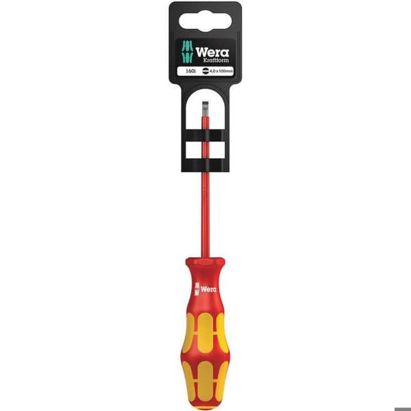 Wera 160i VDE Spårskruvmejsel Bladbredd: 4 mm