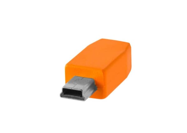 TETHER TOOLS USB-C till mini USB B 2.0 5-pinnar TetherPro CUC2415 - Orange 4.60m
