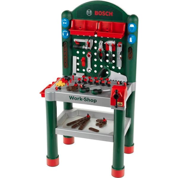 KLEIN - Bosch Work-Shop Toy Workbench med 79 tillbehör
