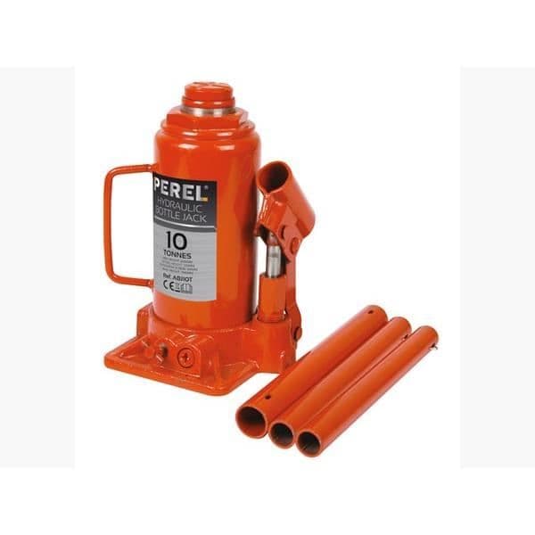 Hydraulisk domkraft - PEREL - 10T - Stål - Universal - För bil