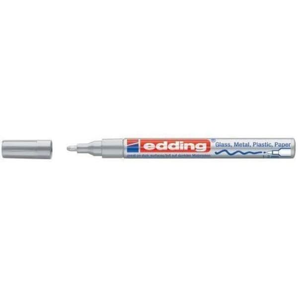 Målarpenna - Edding - Fin spets - Silver - Oförändrad