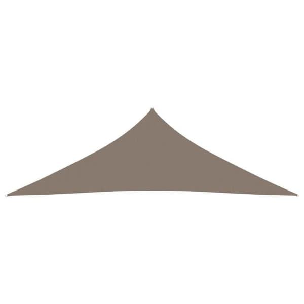 vidaXL Solskyddsduk Oxford Triangulär 3x3x4,24 m Taupe