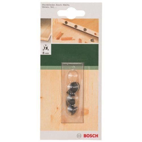 Set med 4 centreringsmånsvinklar - Bosch - Diameter 8 mm - Plast - Vit