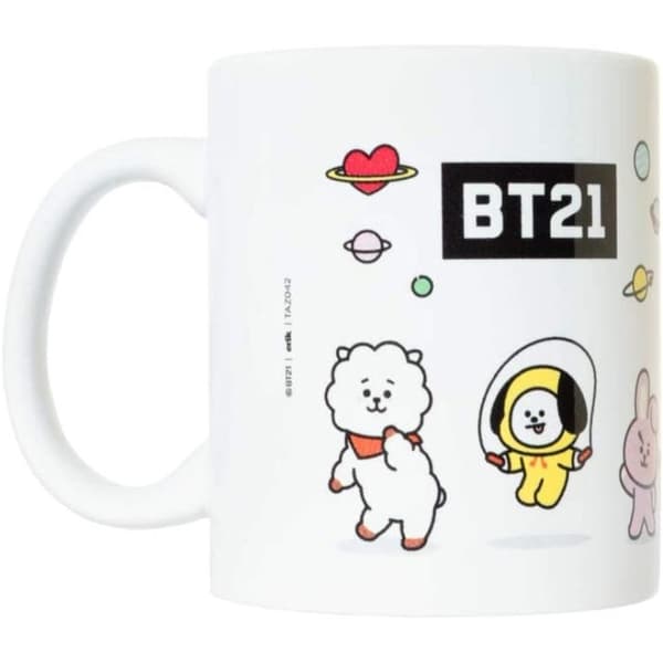 Mugg - BT21 - Cylindrisk - Keramik - 330 ml - Diskmaskinssäker