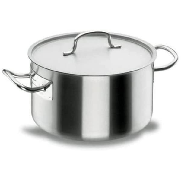 Braiser med proffs lock i rostfritt stål - D: 36 cm