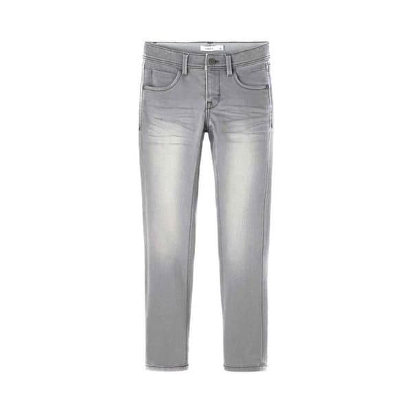Jeans - Name It - Silas - Grå - Slim fit - Mjuk och elastisk tyg - Justerbar midja