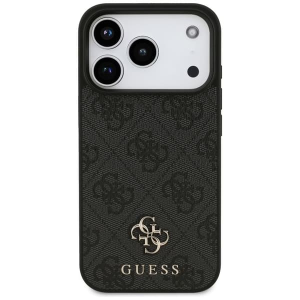 Coque Guess 4G Small och Classic Logo MagSafe för iPhone 17 Pro - Svart