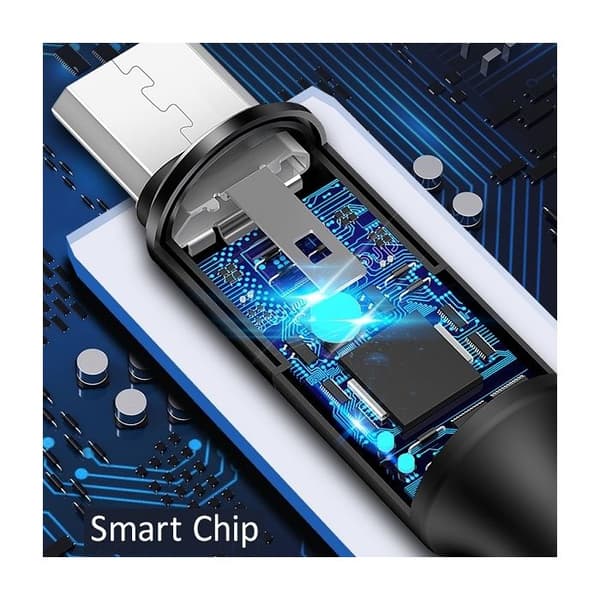 USAMS micro USB-kabel 1,2 m Snabbladdning Röd