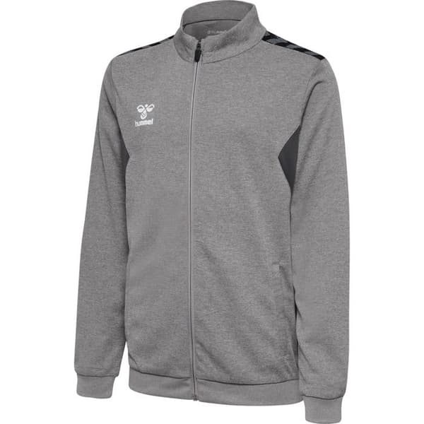 Hummel Authentic barn zip-up polyester träningsjacka - grå