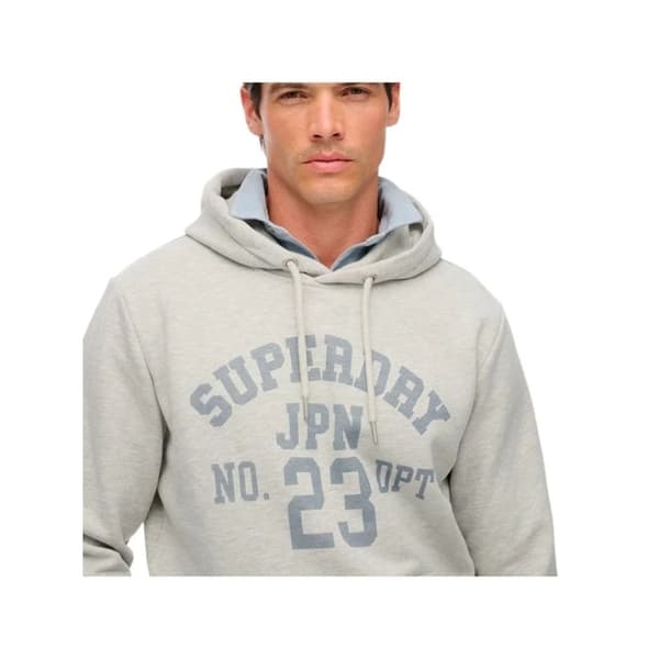 Sweat Superdry Herr Athletic Ess Grå Bomull