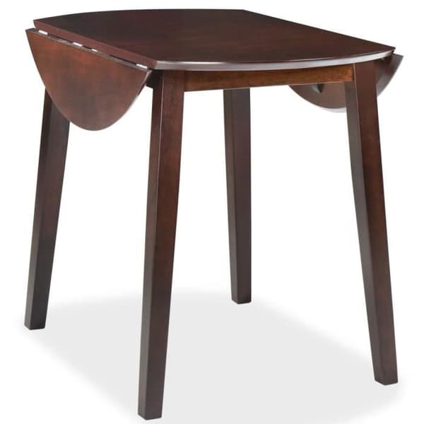 Matbord - vidaXL - Runt - MDF - 4-sits - Oljad finish