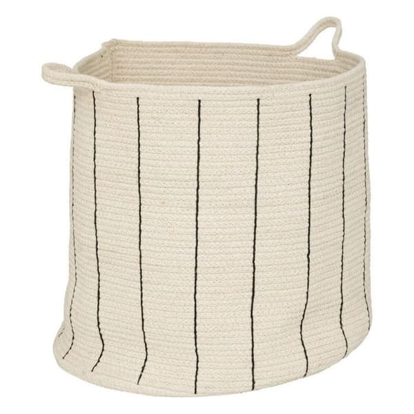 Set med 2 "mysiga" förvaringskorgar 38cm elfenben