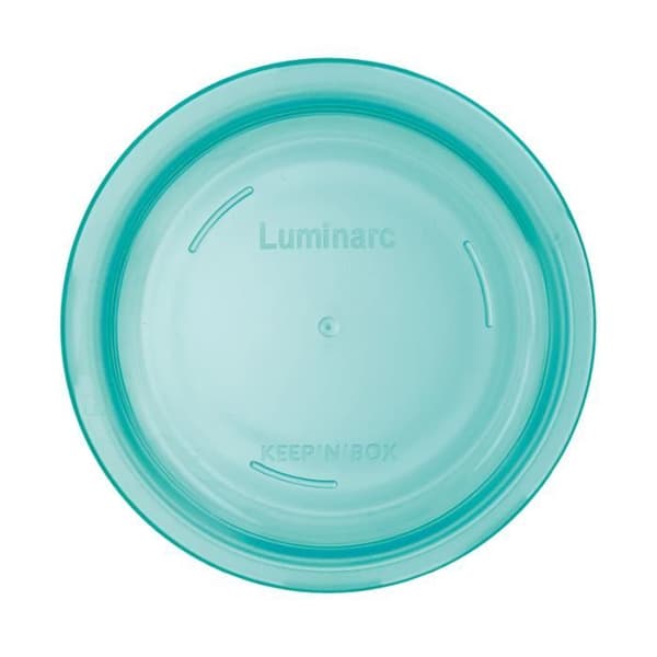 Rund låda Keep'n Box - LUMINARC - 67 cl - Transparent glas - Grön lock - Stötsäker
