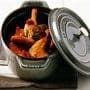 Oval cocotte - STAUB - Grafitgrå - 17 cm - 1 L - inre piggar