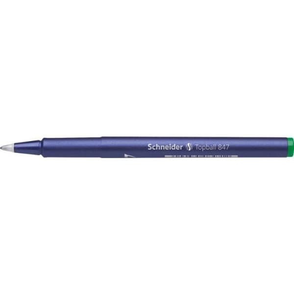SCHNEIDER Topball 847 - 10-pack gröna roller, konisk spets 0,5 mm