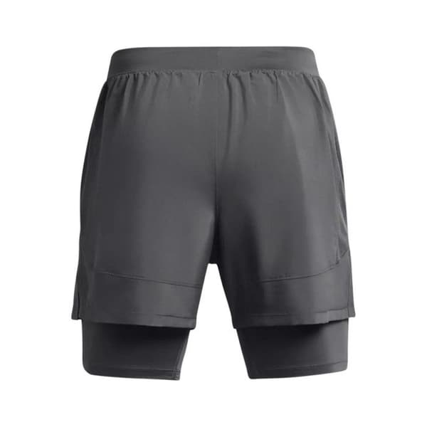 Under Armour Short Launch 5 2-i-1 mörkgrå – andningsbar löparshorts