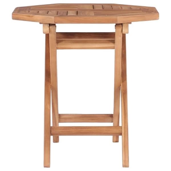 vidaXL Fällbart trädgårdsbord 45x45x45 cm Massivt teak