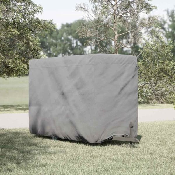 Hästhållare grå 334x148x230 cm i icke-vävd textil