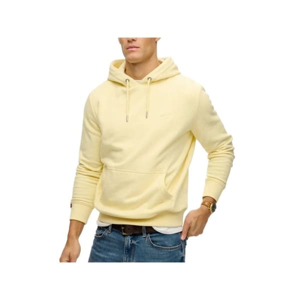 Sweat Superdry Herr Essential Gul Bomull