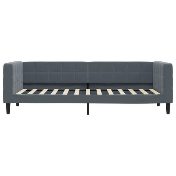 vidaXL Grått vilosäng 80x200 cm sammet 354002