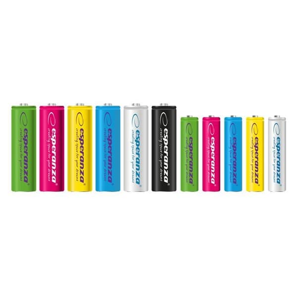 Esperanza EZA103W batteri 2 x AA - HR6 NiMH (uppladdningsbart) 2000 mAh vit