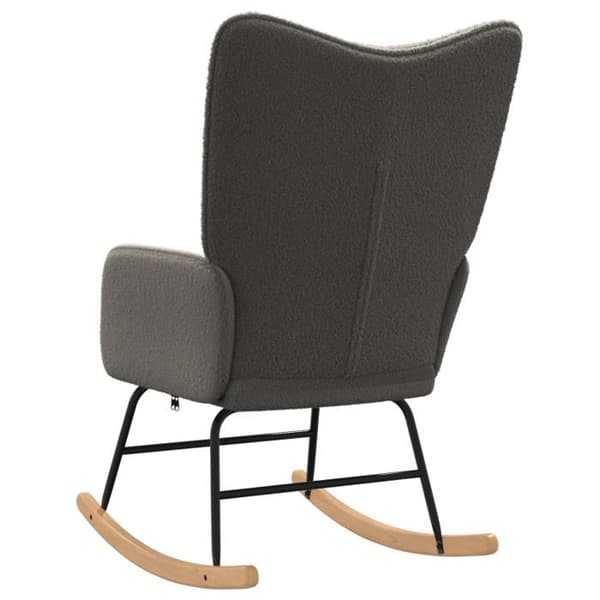 Avkopplande Fåtölj - Mörkgrå - Polyester Tyg - Modern Design - 1 Plats